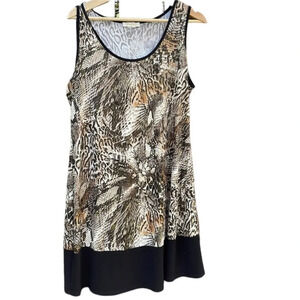 Prelude sleeveless women's XL animal print dress